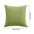 thumbnail image 3 of Decorative Burlap Linen Throw Pillow Covers 14x14 Inch Soft Fall Pillow Cases for Sofa Couch Bed Living Room Home Cozy Cushion Cover Protector Slip Sham Decor, 3 of 4