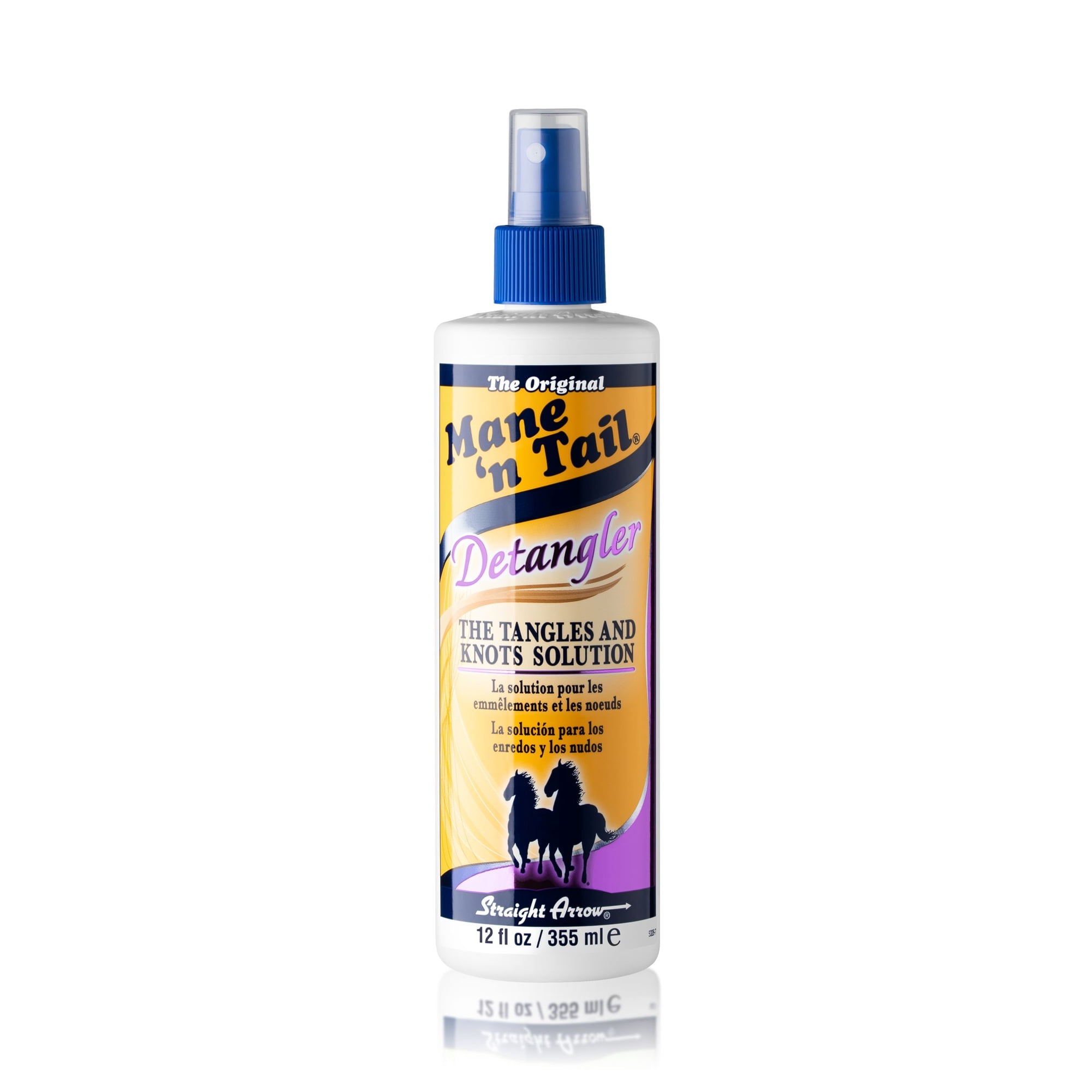 Mane 'n Tail Detangler 12 oz – pH Balanced Formula to Eliminate Tangles, Knots & Split Ends, Adds Shine and Improves Manageability