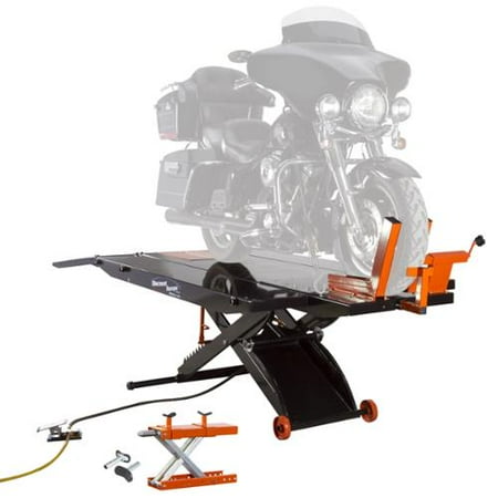 Black Widow ProLift Motorcycle Lift Table with Cruiser V-Twin Center Jack