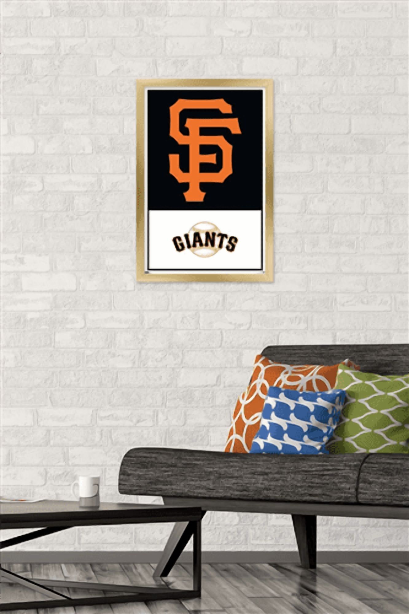 MLB San Francisco Giants - Logo 22 Wall Poster, 14.725" x 22.375" Framed