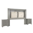 thumbnail image 2 of Recamara Kessa Muebles  Da Vinci King Size 5 Piezas Gris, 2 of 19