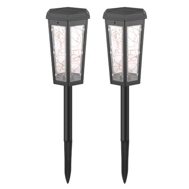 4PCS lámpara estilo cadena luces solares al aire libre luces del patio patio moderno jardín al aire libre