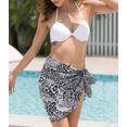 thumbnail image 3 of GingDin Women Beach Sarong Sheer Wrap Skirt Chiffon Swimsuit Cover Up, 3 of 4