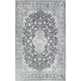 thumbnail image 3 of BNM Floral Medallion Indoor Area Rug, 5' x 7'6", Charcoal, 3 of 10