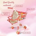 thumbnail image 2 of The New York Doll Collection Toy Shopping Cart with Basket, Floral, 2 of 6