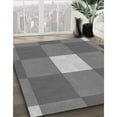 thumbnail image 2 of Ahgly Company Indoor Round Patterned Carbon Gray Area Rugs, 7' Round, 2 of 6