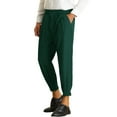 thumbnail image 4 of INSPIRE CHIC Men's Formal Pants Pleated Front Zip Hem Tapered Cropped Pants 32 Dark Green, 4 of 5