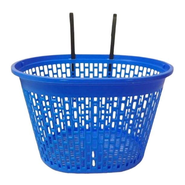 Cesta plegable para bicicleta perfecl portaequipajes delantera Azul