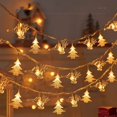 thumbnail image 3 of Cadena de luces LED navideñas, árbol de Navidad, muñeco de nieve, alce, estrella, copo de nieve, ambiente cálido, decoraciones de bricolaje, cadena de luces navideñas de Año Nuevo, 3 of 5