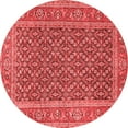 thumbnail image 1 of Ahgly Company Indoor Round Persian Red Traditional Area Rugs, 4' Round, 1 of 4