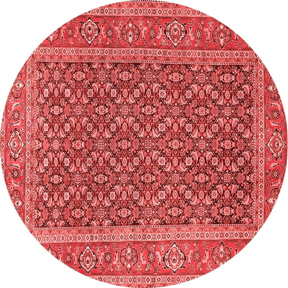Ahgly Company Indoor Round Persian Red Traditional Area Rugs, 4' Round