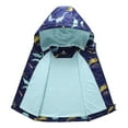 thumbnail image 3 of MGEOY Boys Girls Rain Jackets Lightweight Waterproof Hooded Cotton Raincoats Windbreakers for Kids, 3 of 7