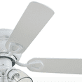 thumbnail image 4 of Prominence Home Renton 42" White Flushmount Ceiling Fan with Light, 5 Blades, Pull Chains & Reverse Airflow, 4 of 7