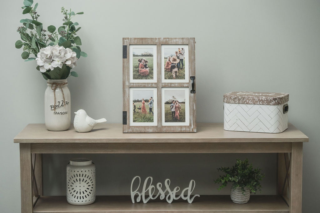 xnlkros Picture Frame Set 10 pack, Farmhouse Photo Frames, Gallery Wall  Frame Collage, 8x10 5x7 4x6 Frames in 3 Different Finishes Picture Frames  For