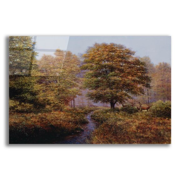Epic Art 'Forest Herd' by Bill Makinson, Acrylic Glass Wall Art, 16"x12"