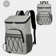 thumbnail image 2 of Mochila térmica Para el almuerzo Likrtyny Bolsa térmica aislada Para picnic a prueba de fugas Gris, 2 of 9