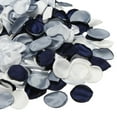 thumbnail image 1 of Uxcell 300 piezas de pétalos de rosa artificiales de seda para decoración de bodas, fiestas, propuestas y aniversarios, blanco/azul/azul oscuro, 1 of 6