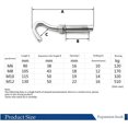 thumbnail image 4 of Expansion Screw Bolts Sleeve Anchors，Stainless Steel Expansion Bolts, Screws, Screws,Screw DIY Hardware 6 Pieces of Open Expansion Bolts, Stainless Steel Anchor Eye Bolts (Size : M6), 4 of 4