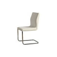 thumbnail image 2 of Benzara Lodia I Contemporary Side Chair, White, Set of 2-Color:White, 2 of 5
