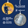 thumbnail image 2 of YAYA My First Travel Tumbler for Preschool & Kids 3+, Insulated Stainless Steel Tumbler with Reusable Silicone Straw & Spill-Proof Lid, Cup Holder Compatible, BPA-Free, 12oz, Snowflakes, 2 of 7
