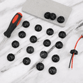 thumbnail image 3 of 100pcs Push-in Cable Connectors,3/8-1/2 Inch Push in Connector Plastic Electrical Box Wire for Romex 1/2 Knockouts, 3 of 6