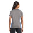 thumbnail image 2 of Sport-Tek Ladies Heather Colorblock Contender Neck Tee-3XL (Vintage Heather/ Carolina Blue), 2 of 6