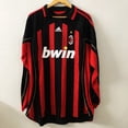 thumbnail image 3 of Ropa de Fútbol AC Milan jersey 06/07 classic retro Champions League Versión final En Casa Manga Larga Manga corta No.22 Kaka AC Milan 2006, 3 of 4