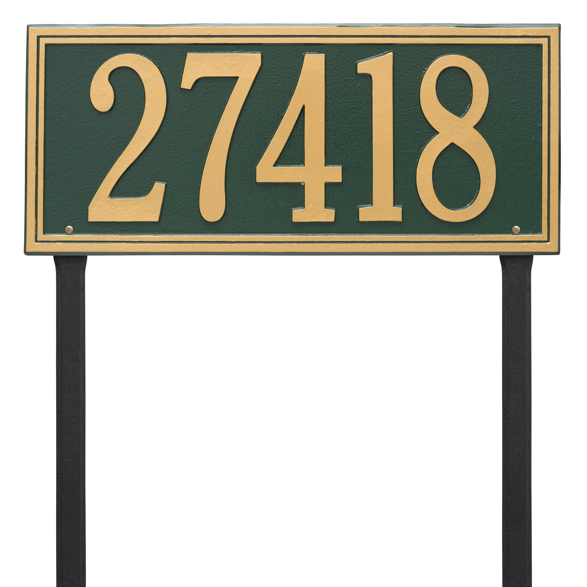 Personalized Whitehall Products Single Line Estate Lawn Plaque in