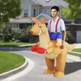 thumbnail image 5 of InfleasJoiy Kangaroo Adult Fun Costume for Big & Tall, One Size, 5 of 5