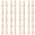 thumbnail image 1 of 40 unids Peg Peg People Dolls Figuras inacabadas Muñecas de madera Muñecas Pintura artesanías para el arte artesanal de bricolaje, 1 of 6