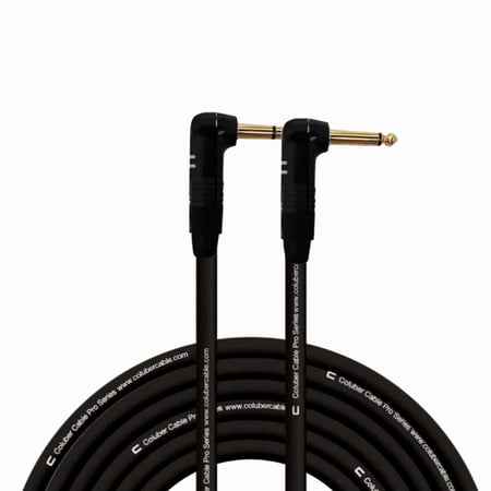 Coluber Cable Right Angle 1/4" TRS - Right Angle 1/4" TS Pro 3-Pin Connector