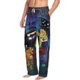 thumbnail image 2 of Sigee Scooby-Doo Af Print Men's Pajama Pants - Soft Lounge Sleep Bottoms with Elastic Waistband and Pockets-Medium, 2 of 9