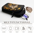 thumbnail image 5 of SEANATIVE Neoprene Eyewear Pouch Zipper Glasses Case Shockproof Anti-Scratch Eyeglasses Case Lightweight Women Men Sunglasses Holder Bag for Outdoor Office Travel, Cat Sunflower Butterfly Black, 5 of 7