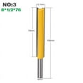 thumbnail image 1 of Embout de Routeur Droit Extra Long 8mm en Carbure pour Menuiserie 3 Tailles, 1 of 6