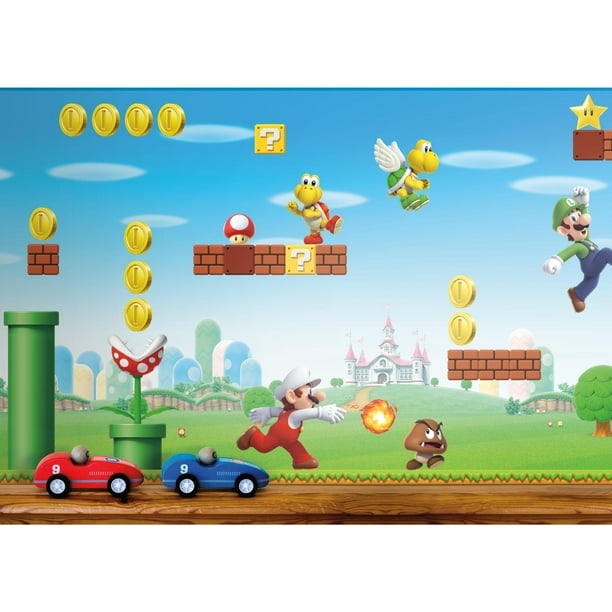 Roommates Mario Scene L Stick Wallpaper Border Com - How To Put On Wallpaper Border Roommates Mario Scene L Stick Wallpaper Border Com - How To Put On Wallpaper Border