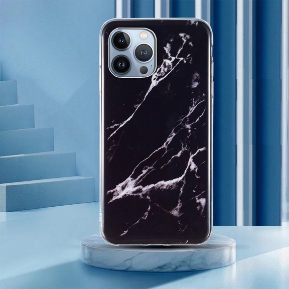 Dteck Phone Case for iPhone 13 Pro Max 6.7 inch,Shockproof Marble Stone Design Pattern Soft TPU Silicone Anti-scratch Ultra Slim Back Cover.For iPhone 13 Pro Max,E