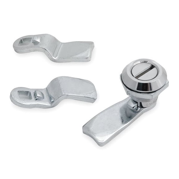 Manufacturer Varies Cam Latch, Nonlocking, Chrome, Slotted Head 1XPF5