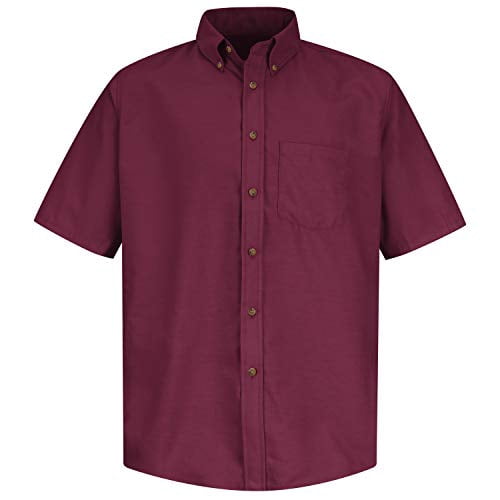 Red Kap Men's RK Poplin Dress Shirt, Burgundy, SS L - Walmart.ca