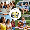 thumbnail image 7 of OBREWU Blue Lemon Women's Insulated Leakproof Large Lunch Bag, Oxford Cloth, 7 of 7