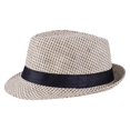 thumbnail image 2 of Classic Sun Hats for Men Women, UV Protection Wide Brim Fedora Hat with Black Band, Breathable Lightweight Trilby Cap for Outdoor Summer, 2 of 2