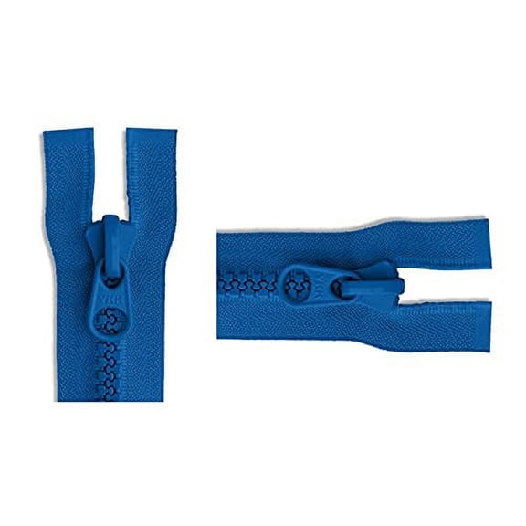 #10 Royal Blue Separating Molded Vislon Sleeping Bag & Tent YKK Zipper - Color: Royal Blue #918 - Choose Your Length - Made in The United States (1 Zipper Per Pack) (84" Inches)