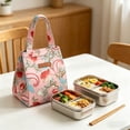 thumbnail image 6 of onlyliua Japanese-Style Insulated Bento Lunch Bag Portable Thermal Food Tote Lightweight Reusable School Office Picnic Cooler Compact Design Easy-Clean Thermal Carrier, 6 of 8