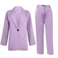 thumbnail image 4 of Blazer Sets Women 2 Piece Outfits Business Casual Outfits 2024 Dressy Casual Pant Suits Slim Fit Straight Leg Pants Suit Set, 4 of 5
