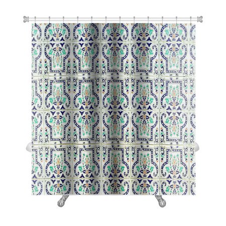 - Gear New Alpha Medieval Tiles with Traditional Islamic Pattern Premium Single Shower Curtain