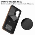 thumbnail image 4 of Nalacover Wallet Case for Samsung A54 5G, Premium Leather Case with Card Holder, 360°Rotation Ring Kickstand, RFID Blocking Protective Magnetic Back Clsoure Case for Samsung Galaxy A54 5G, Brown, 4 of 13