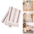 thumbnail image 1 of xinxixnxx Lace Macrame Table Runner Hollow Tassels Crochet Table Runners 30x220cm, 1 of 8
