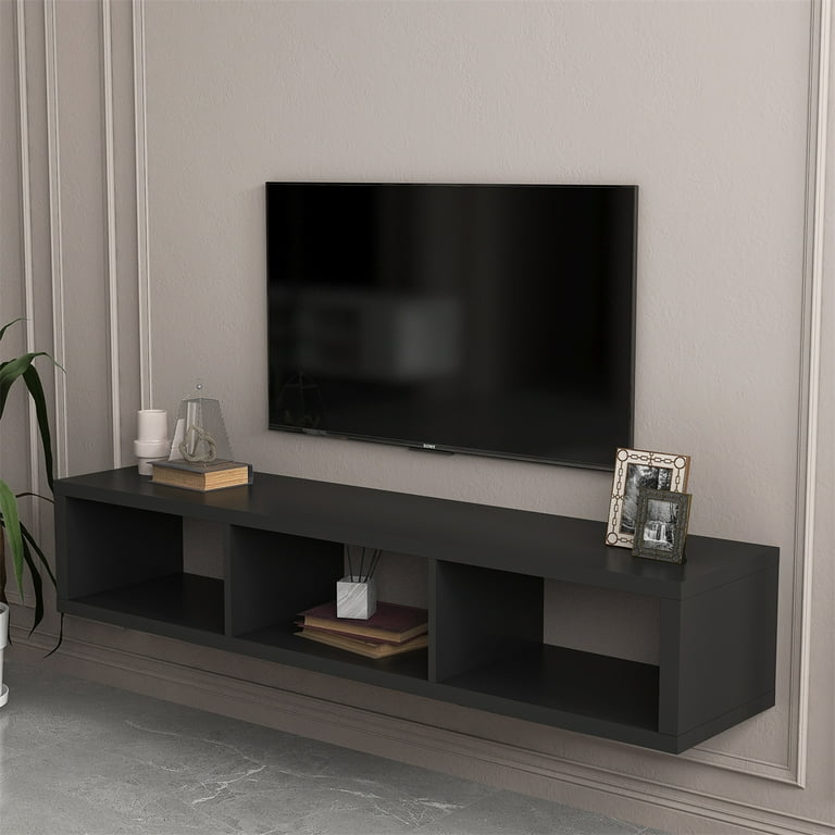 samfund Forslag Uredelighed Furniture Shallow Floating TV Console, 60" Wall Mount Modern Console Entertainment Storage Shelf Cabinet for Living Room Bedroom or Lounge Room, Holds up to 120 lbs, Black - Walmart.com samfund Forslag Uredelighed Furniture Shallow Floating TV Console, 60" Wall Mount Modern Console Entertainment Storage Shelf Cabinet for Living Room Bedroom or Lounge Room, Holds up to 120 lbs, Black - Walmart.com