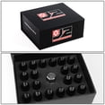 thumbnail image 2 of J2 Engineering LN-T7-002-125-BK J2 Engineering 7075 Aluminum M12 x 1.25 16 Pcs Open End Lug Nut 4 Pcs Lock with Key Black, 2 of 6