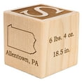 thumbnail image 3 of Palmetto Wood Shop Personalized Baby Birth Wooden Block, Gifts for Newborns, New Baby, 3 of 10