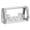 Silver B, variant on mdesiwst Transparent Figures Display Box Dust-Proof Anime Figures Display Case Magnetic Space Capsule Display Case with Light for Car Models Collectibles
